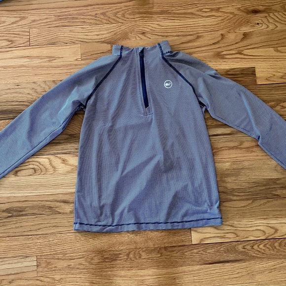Vineyard Vines Stripes Sankaty 1/4 Zip YM - Picture 5 of 5